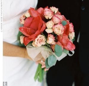 Свадебное фото - Красный свадебный букет_12