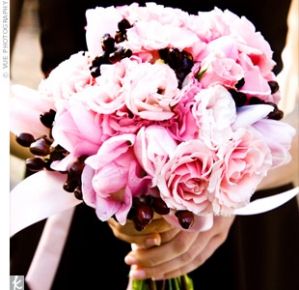 Свадебное фото - Розовый свадебный букет_15
